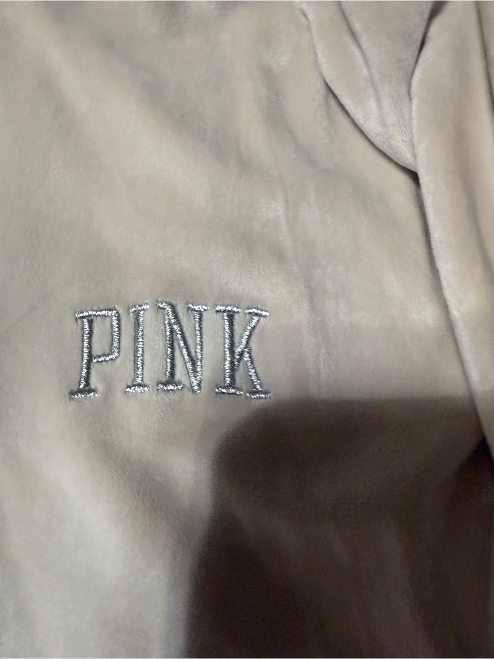 PINK Victoria's Secret Embroidered Women's sweater in Light Beige